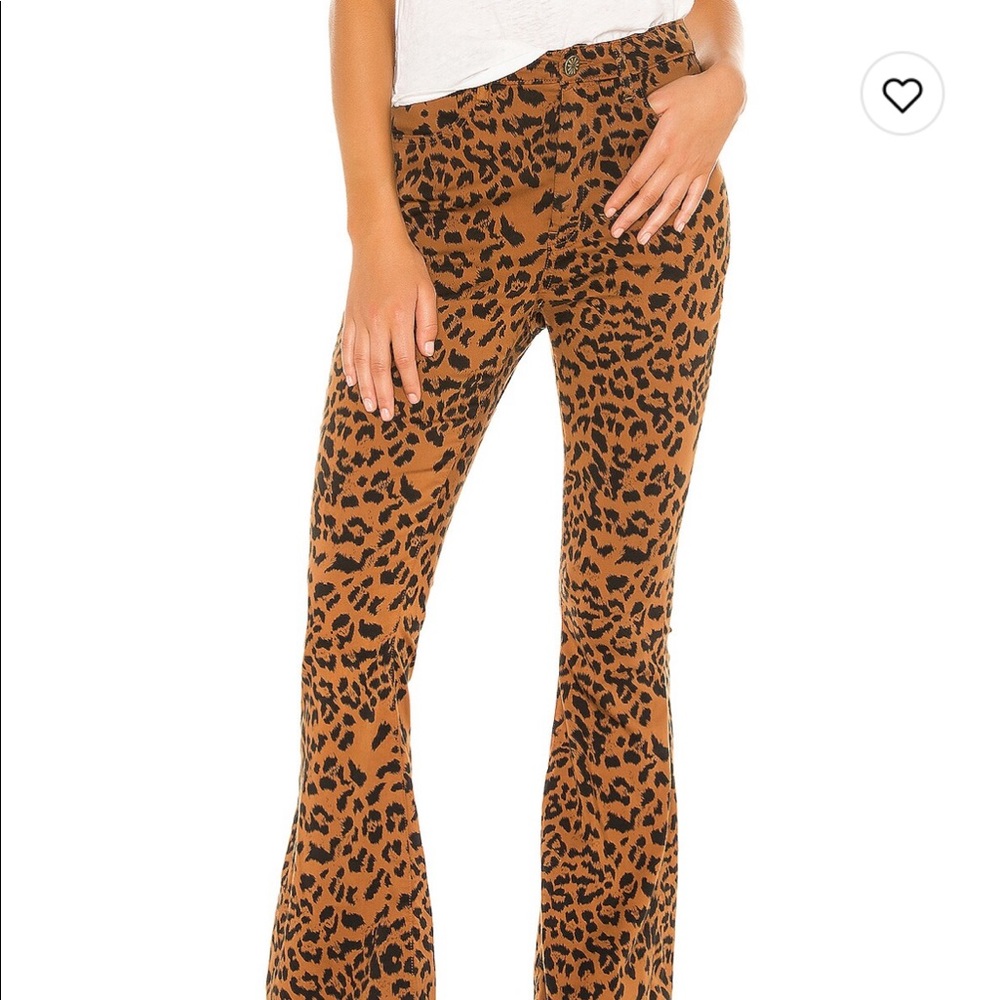 show me your mumu leopard print flare pants
